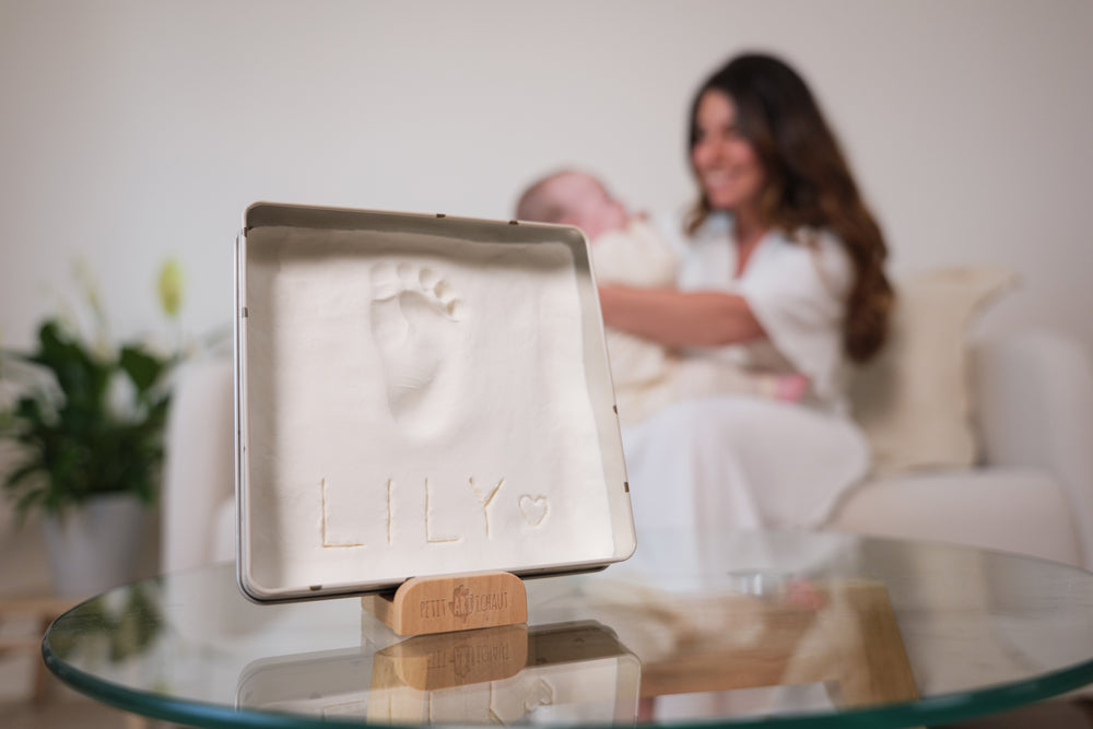 The Baby Box Square Pretty Hearts is a heartfelt newborn gift or pregnancy gift.
