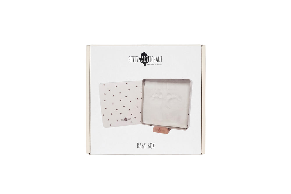 Caja Huella de Bebé Cuadrada - Jolis Cœurs