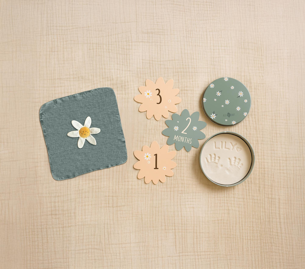 Geburtsgeschenk-Set - Daisy Blue